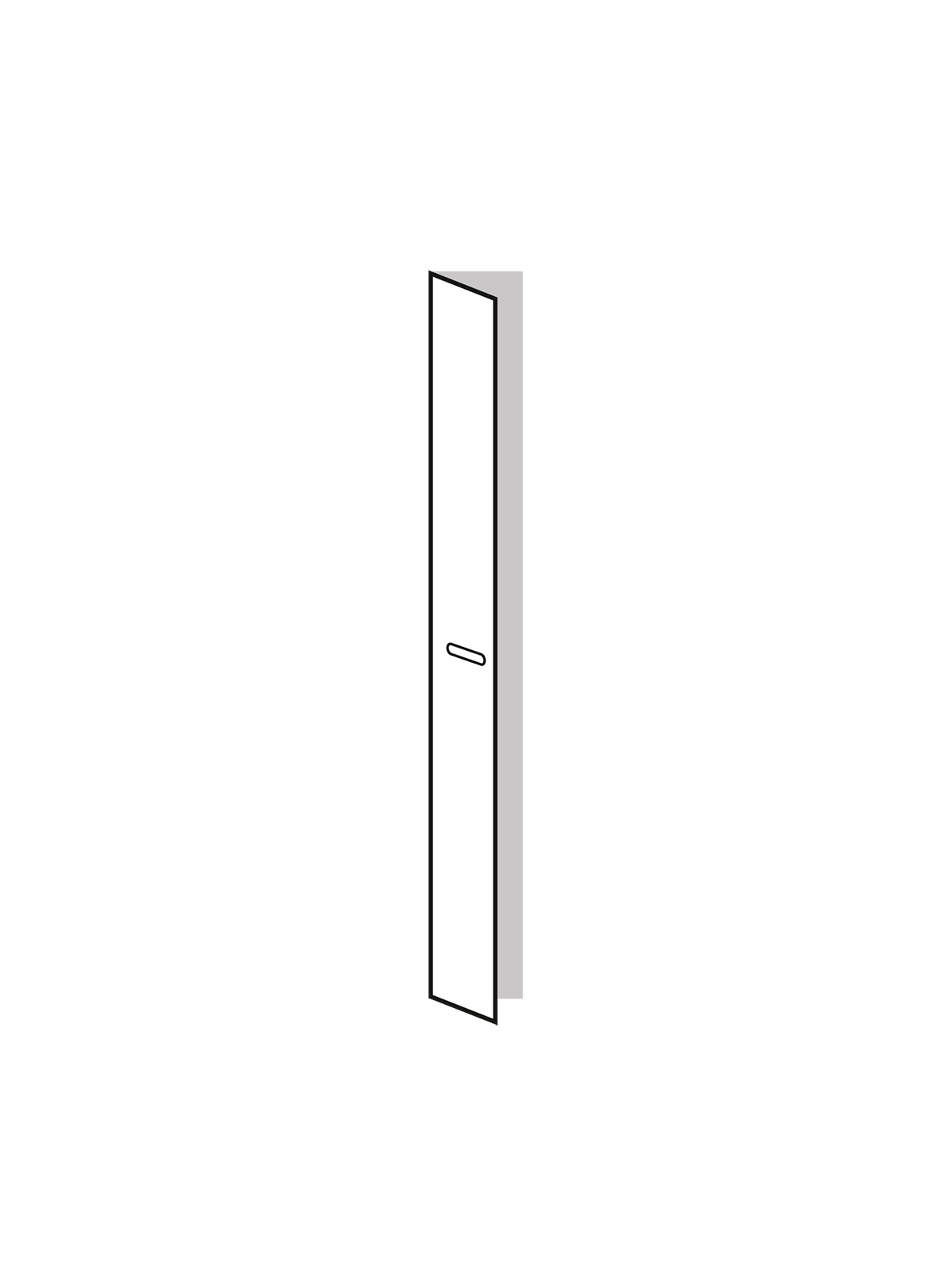 Puerta 25X201 LACA Humo Derecha Pill Humo