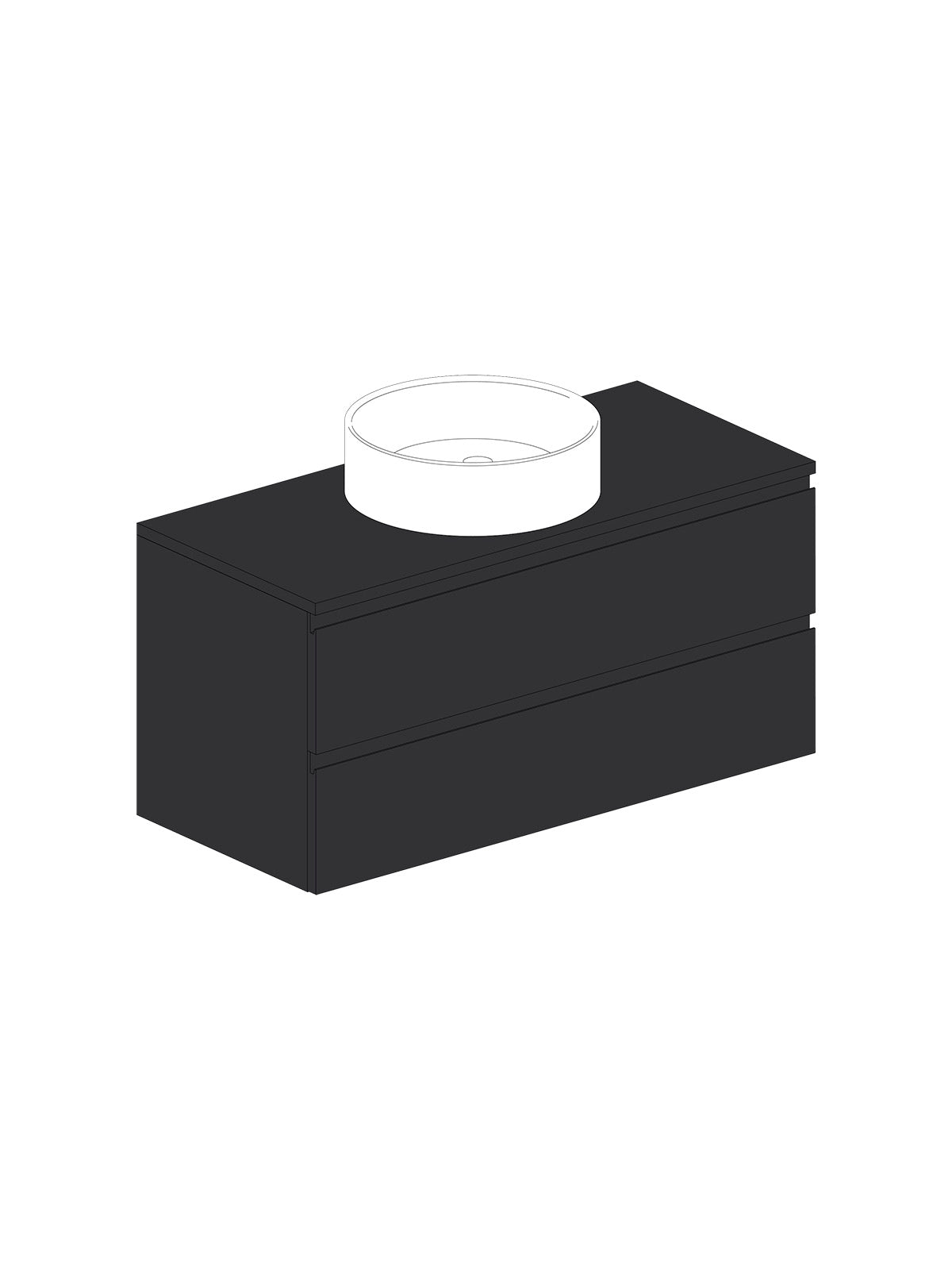 Par 100 Sobre Negro UShape