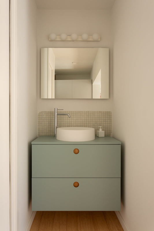 Soluciones integradas para baños pequeños