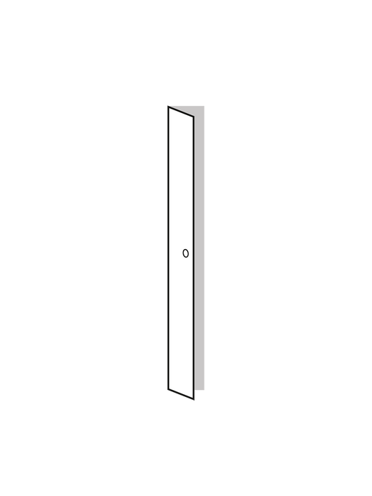 Door 25X201 Lacquer Argil Right Round Argil