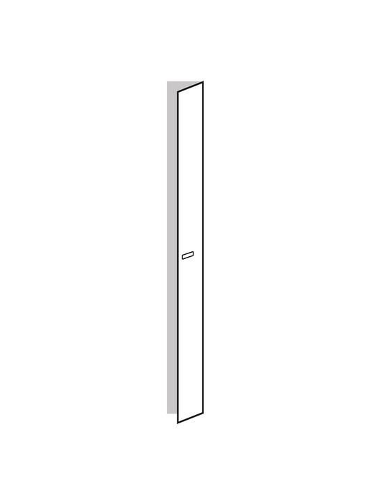 Porte 25X236 Laque Argil Gauche Square Argil