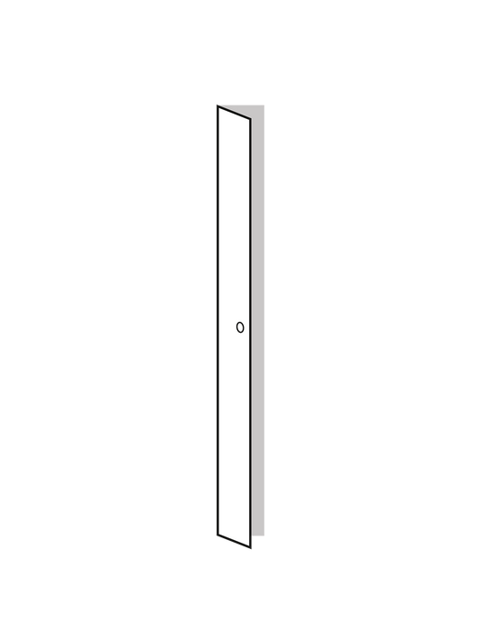 Porte 25X236 Laque Ave Droite Round Ave