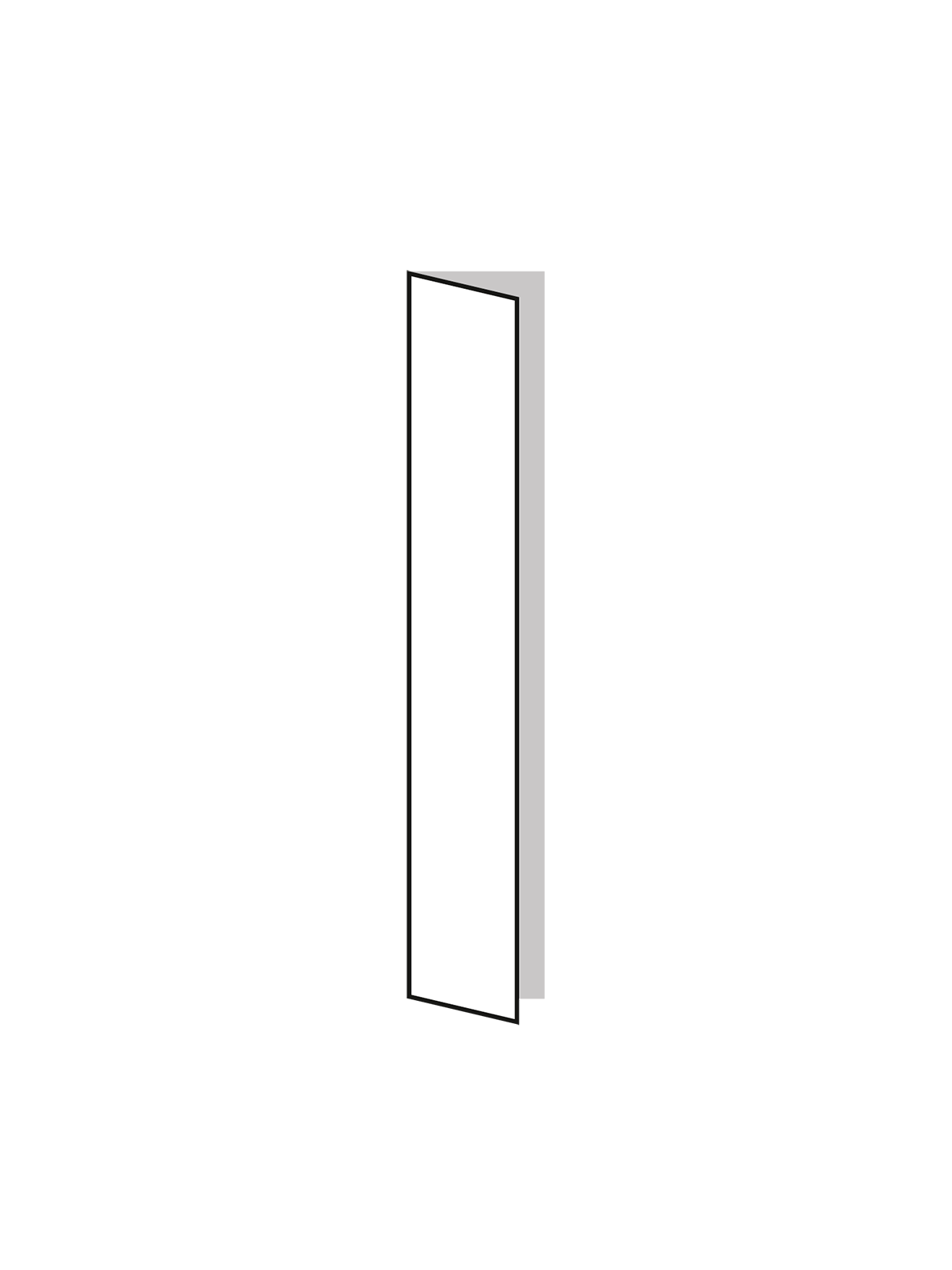 Door 37X201 Lacquer Zafiro Left Without Handle
