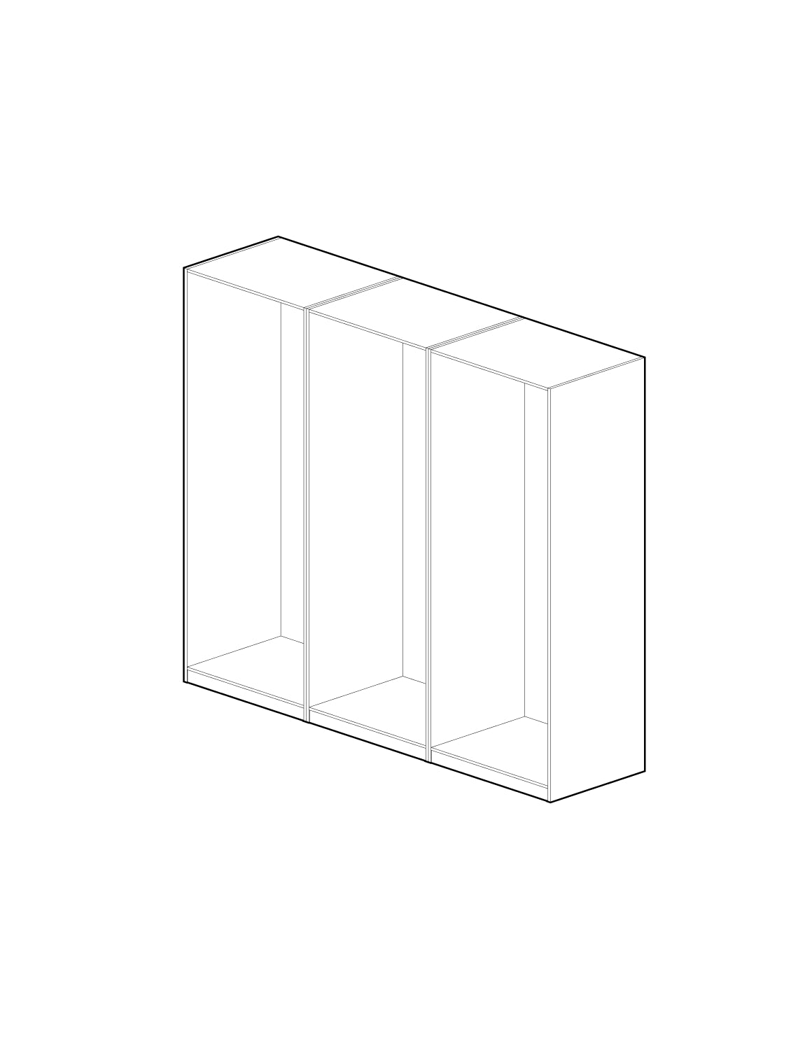 Schrank 225 x 236 x 58