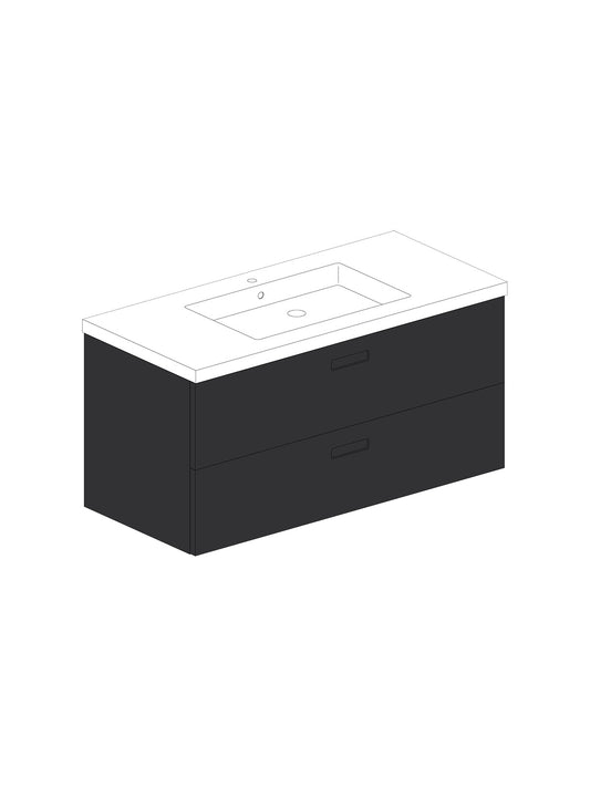 Par 100 Solid Negro Square Couleur