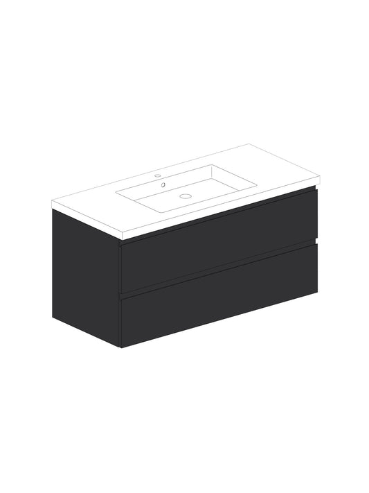 Par 100 Solid Negro UShape