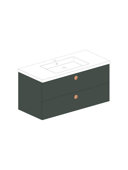 Par 100 Solid Pino Round Chêne