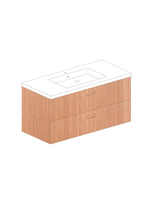 Par 100 Solid Chêne Square Chêne