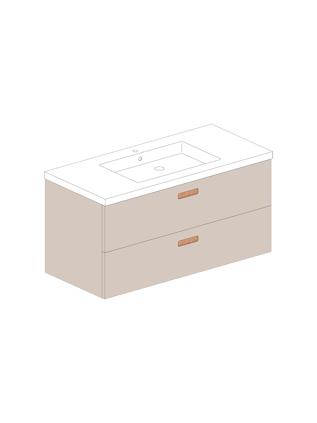 Par 100 Solid Seda Square Roble
