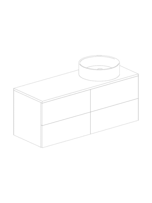 Par 120 1-À poser Blanco Sans Poignée