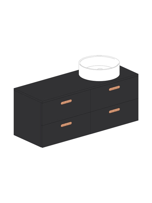 Par 120 1-Sobre Negro Pill Roble