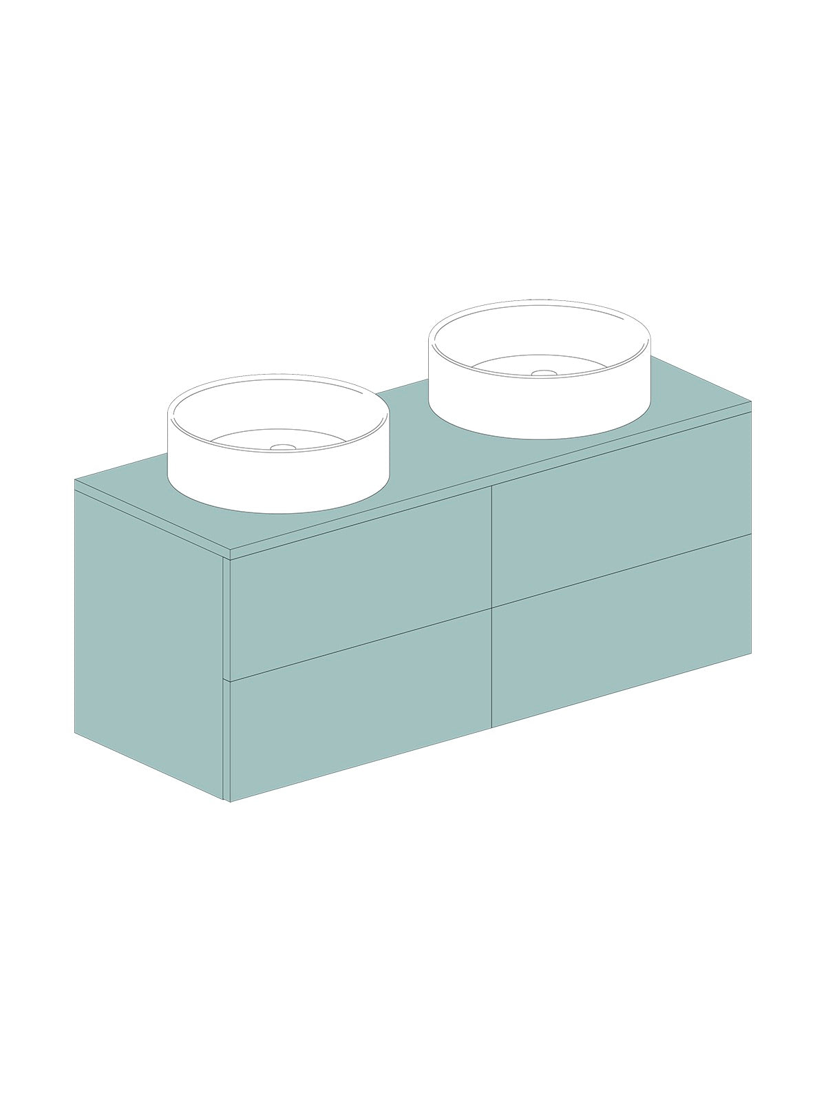 Par 120 2-Sobre Celeste Sin Tirador