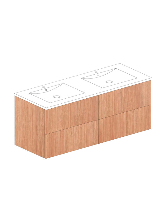 Par 120 Ceramico Roble Sin Tirador