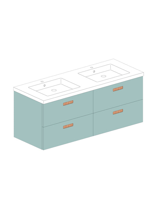 Par 120 Solid Celeste Square Roble