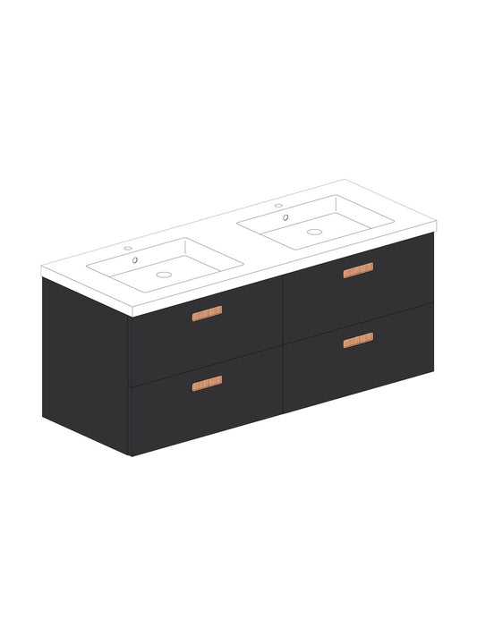 Par 120 Solid Negro Square Roble