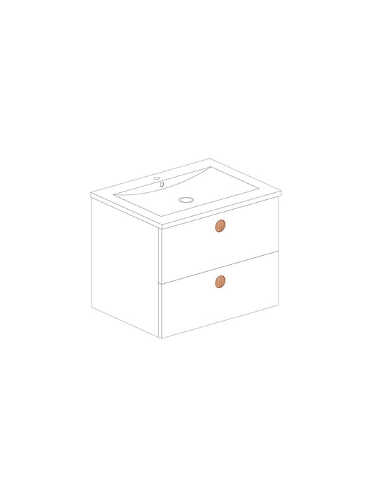 Par 60 Ceramic Blanco Round Oak