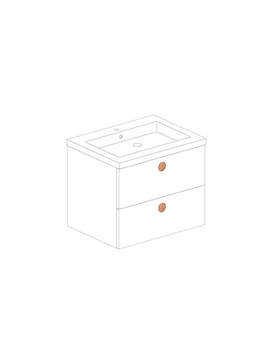 Par 60 Solid Blanco Round Roble
