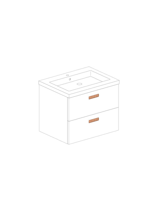 Par 60 Solid Blanco Square Roble