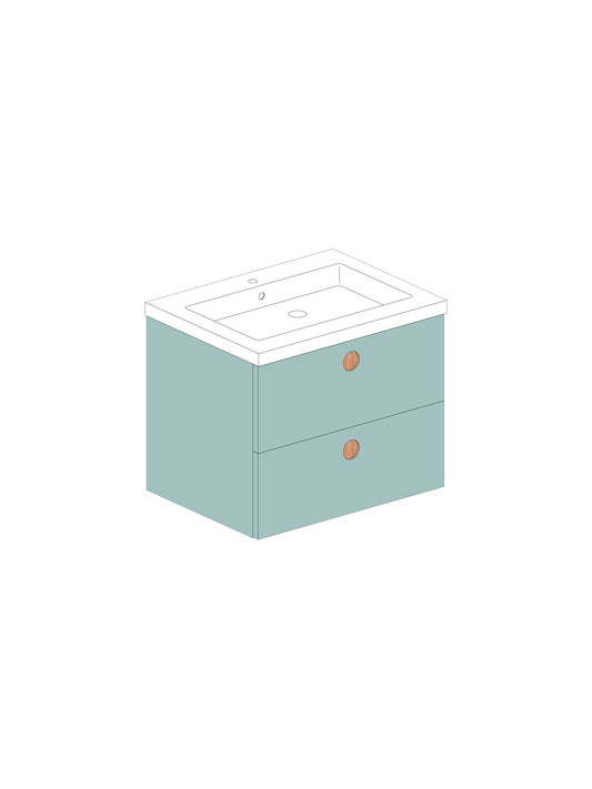 Par 60 Solid Celeste Round Roble