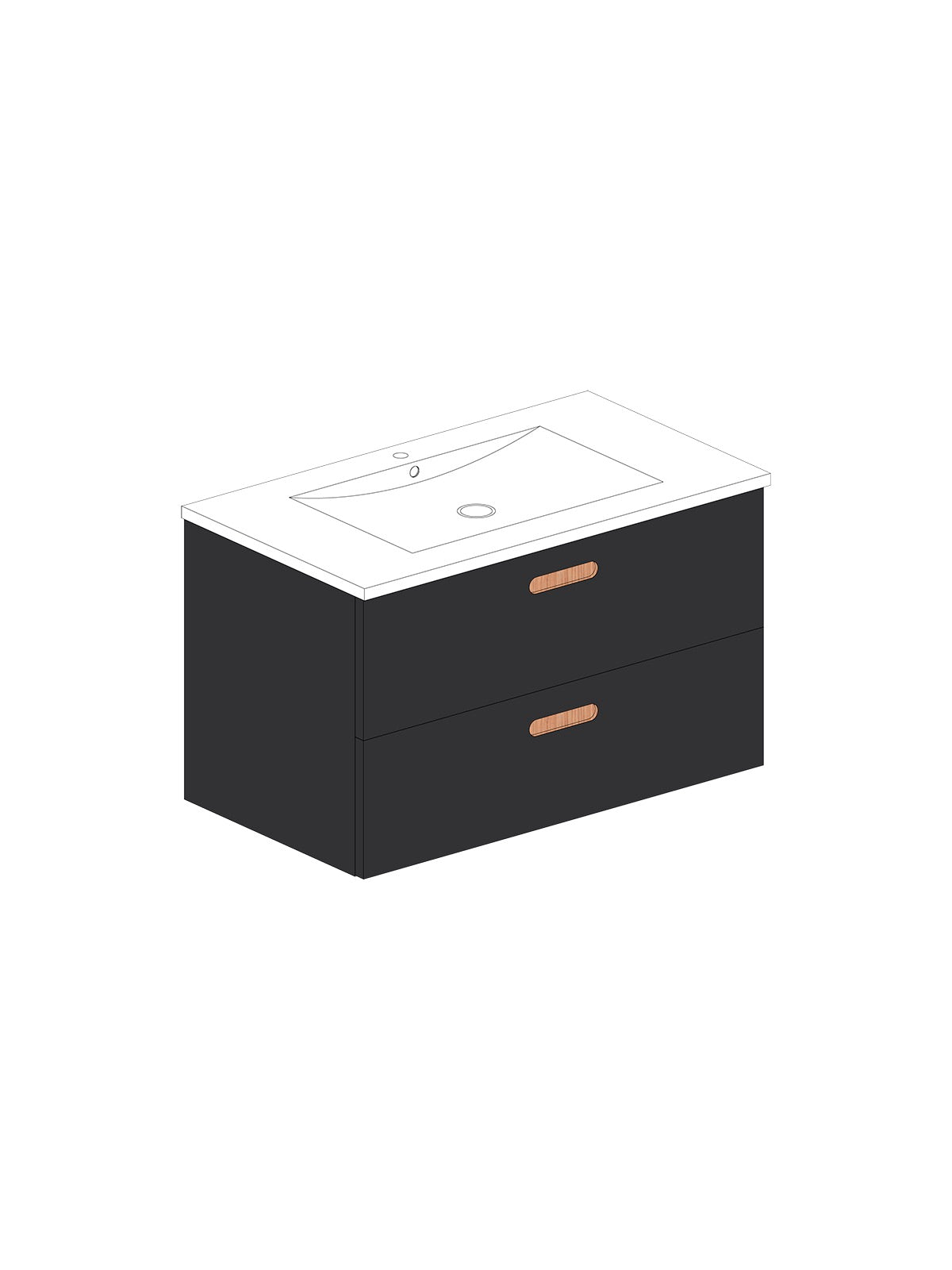 Par 80 Ceramico Negro Pill Roble