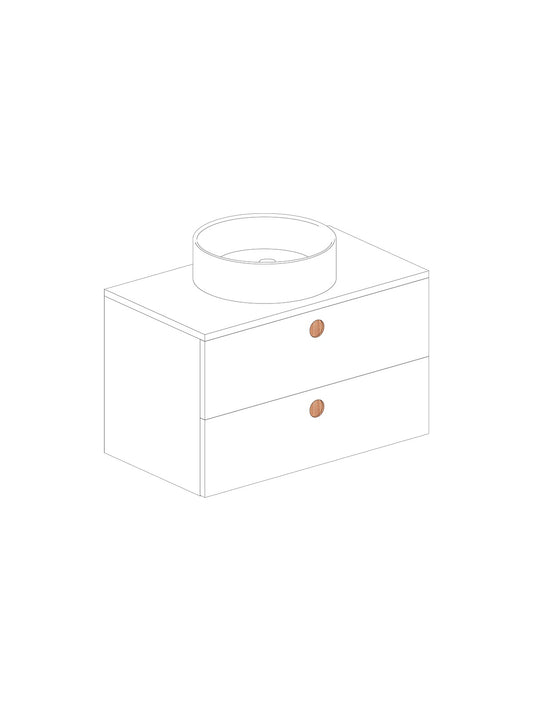 Par 80 Countertop Blanco Round Oak