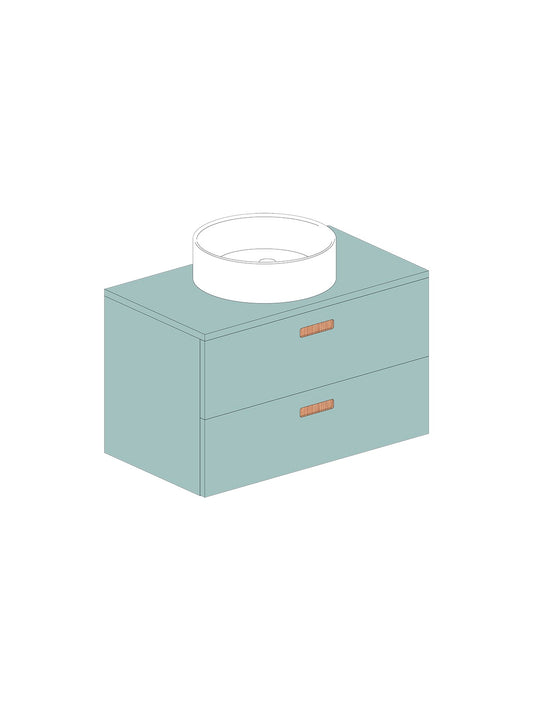 Par 80 Countertop Celeste Square Oak