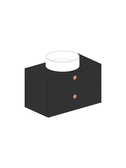 Par 80 Countertop Negro Round Oak